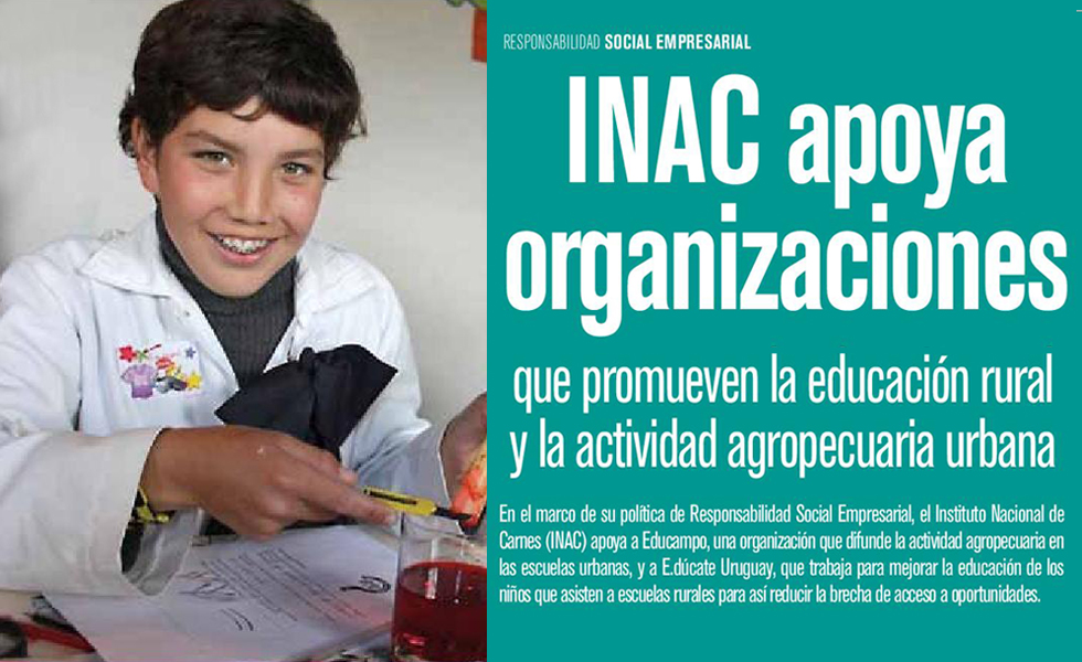 Revista Somos Uruguay: INAC apoya organizaciones que promueven la educación rural y la actividad agropecuaria urbana